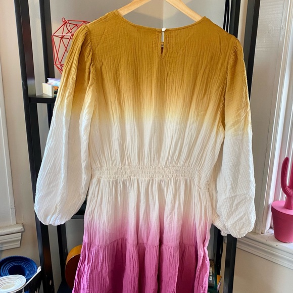 Universal Thread Midi Dip Dyed Dress With Pockets NWOT - Picture 3 of 8